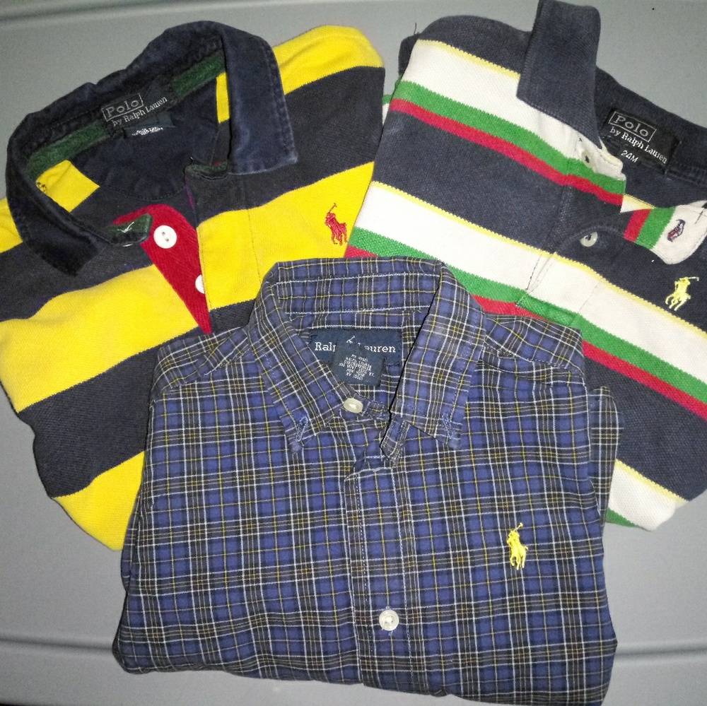 ⚡boys polo by ralph lauren collar shirt bundle